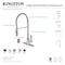 Gourmetier LS8770DKL Kaiser Single-Handle Pre-Rinse Kitchen Faucet, Matte Black LS8770DKL - alternate 2